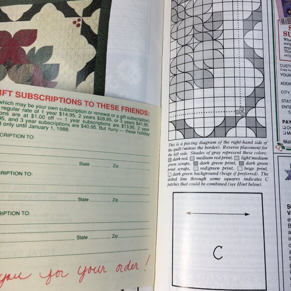 Quilters Newsletter Magazine November/December 1987 Issue 197 Christmas Patterns - Picture 8 of 8